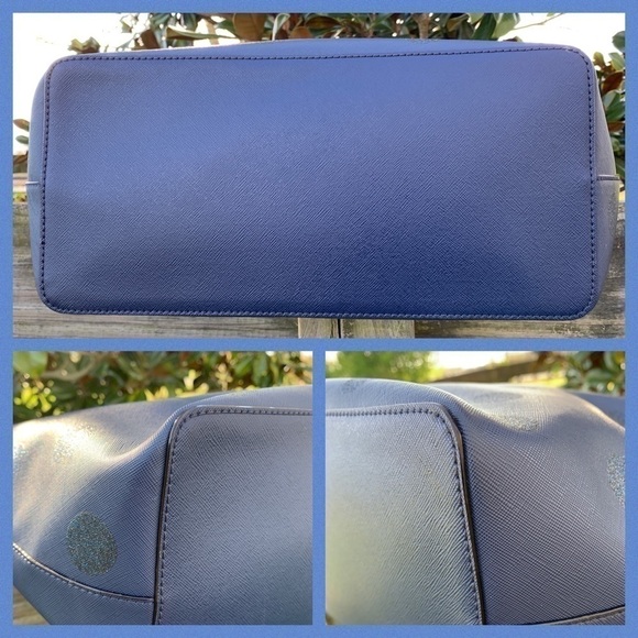 Kate Spade ♠️ Navy Blue Dot 🔵 Tote Bag Wallet Set - Picture 5 of 7